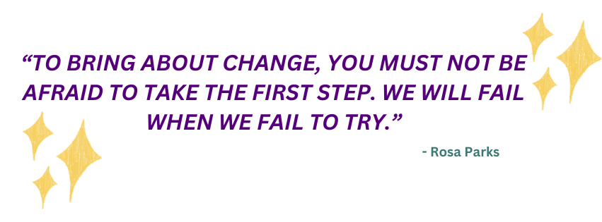 Rosa Parks quote banner